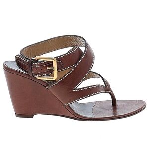 Valentino Garavani wedge sandals brown 37